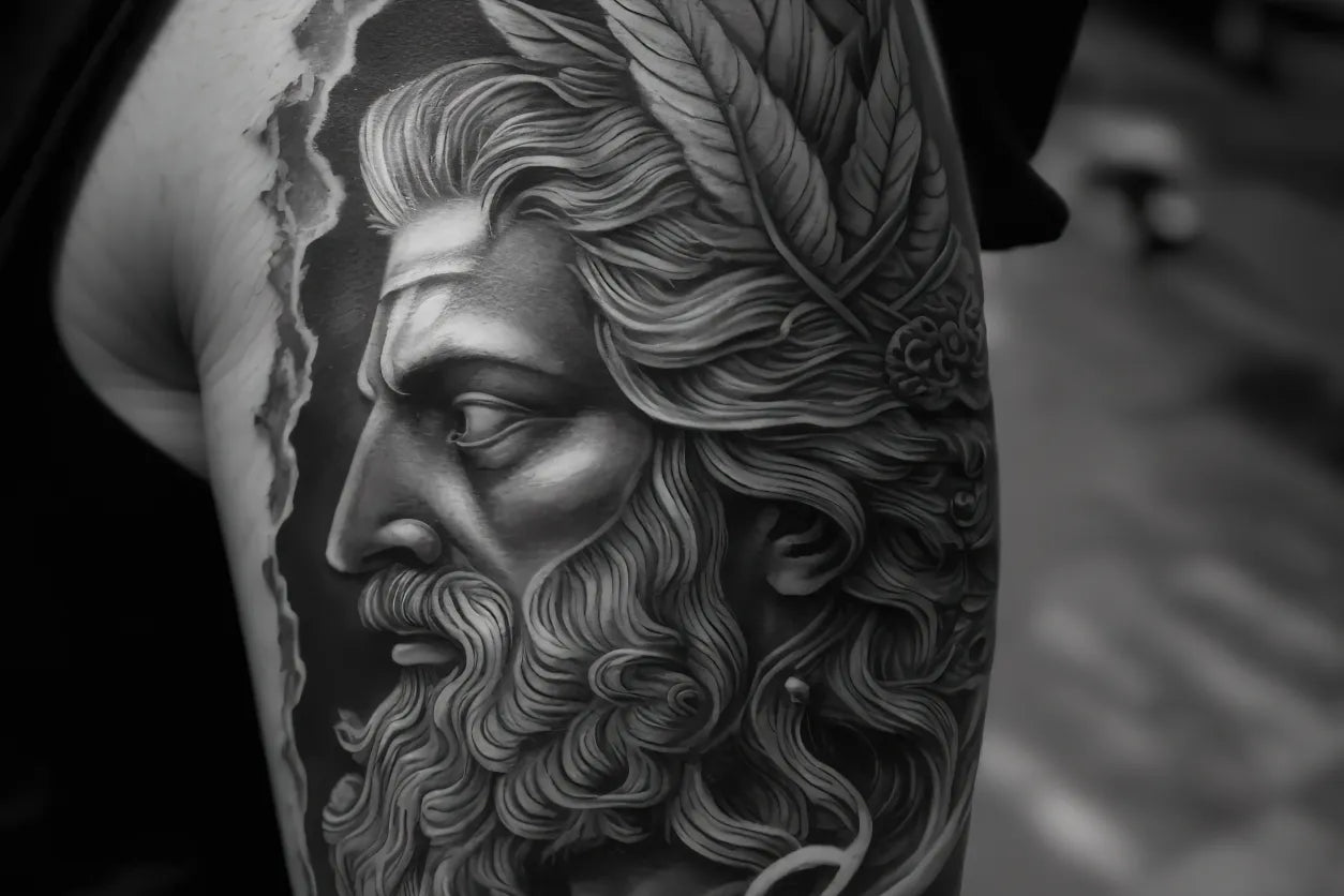 Atlas titan as in Greek mythology tattoo idea | TattoosAI