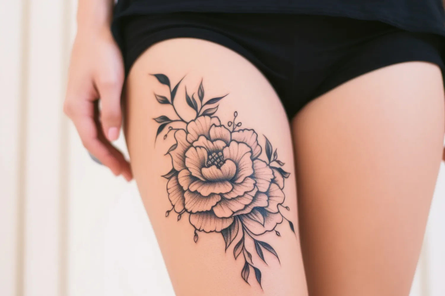 Above-the-Knee Tattoos: Ideas & Full Guide | HUSH Anesthetic – Hush  Anesthetic