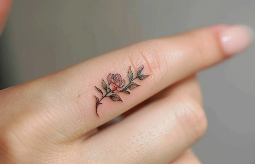 8 Cute Finger Tattoo Ideas image