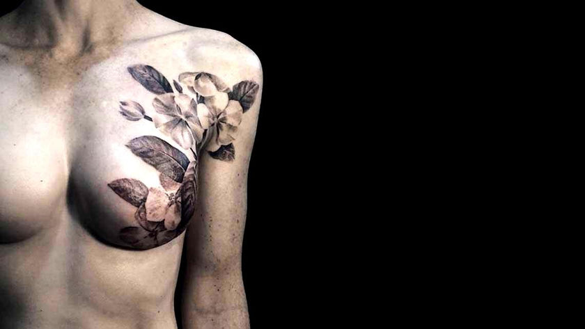 Mastectomy Tattoo by Artist David Allen