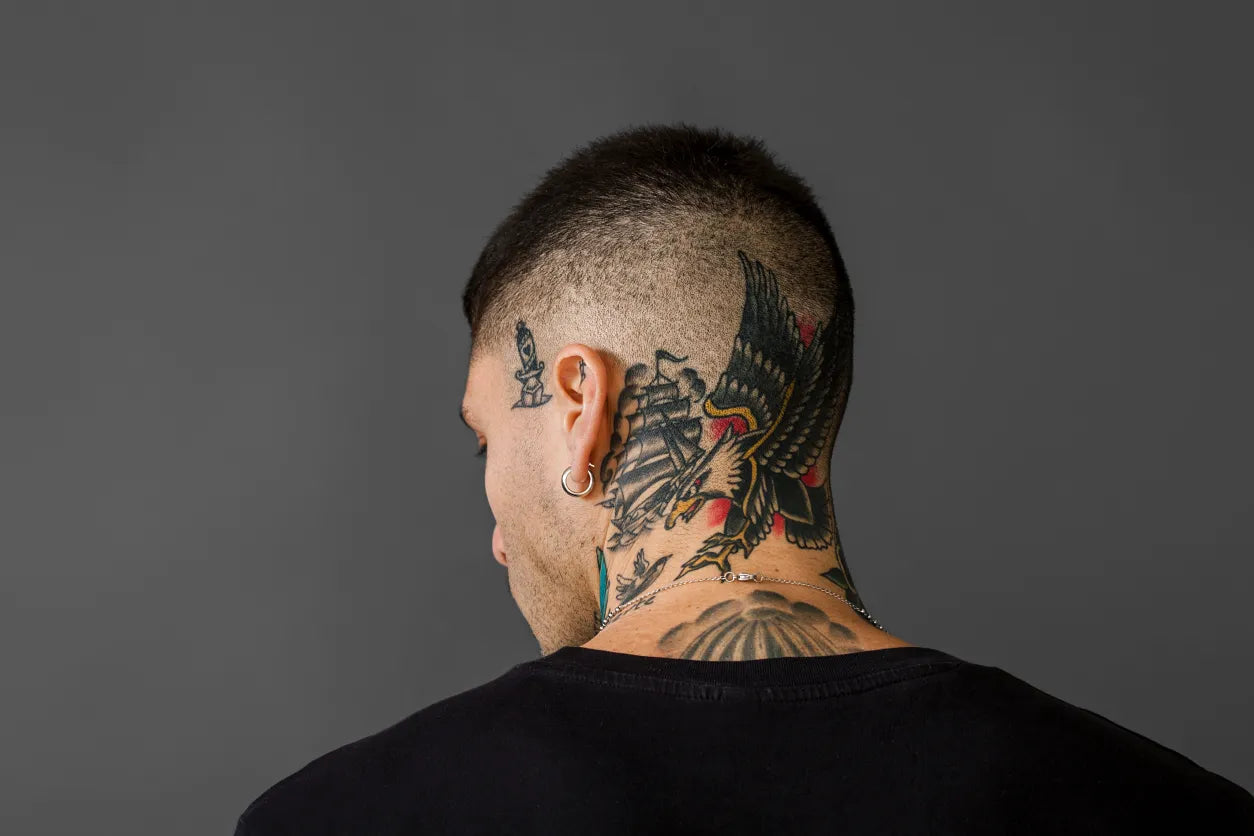 front neck tattoo ideas men｜TikTok Search