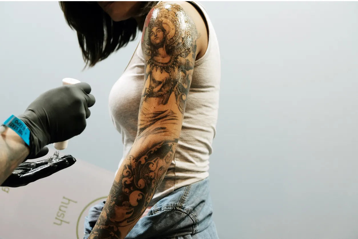 S.A.V.I Full Arm Tattoo, Full Sleeve Arm Tattoo For Men, Black Totem Tribal  Cool Tattoo For Girls Women, Temporary Tattoo Sticker, Size 48x17CM :  Amazon.in: Beauty