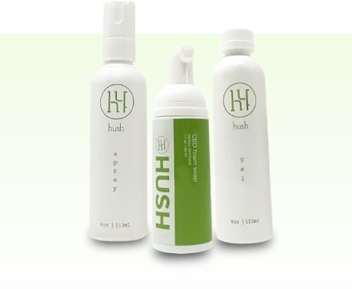 HUSH Body Art Collection - Hush gel, spray and CBD Soap
